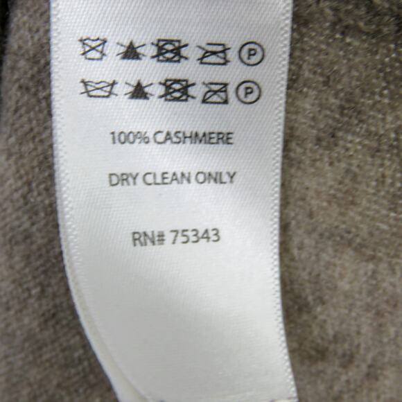 Adrienne Vittadini Tan Mocha Cashmere Cardigan Sweater Medium - Picture 4 of 5